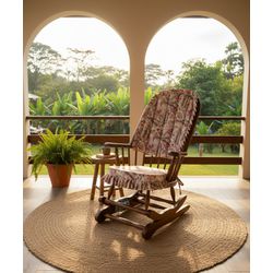 Cadeira De Balanço Estrelícia Bege 1,18/40 X 64 X ... - Flavio Comercio de Moveis de Gramado Ltda