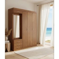 Roupeiro Gramado Com Porta Espelho 2,00 x 55 x 2,3... - Flavio Comercio de Moveis de Gramado Ltda