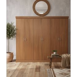 Roupeiro Canoas 2,50 x 55 x 2,30 - (06 Portas) - M... - Flavio Comercio de Moveis de Gramado Ltda