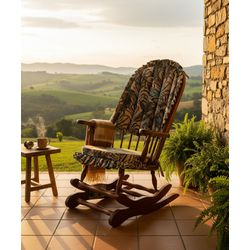Cadeira De Balanço Maranta 1,18/40 X 64 X 50 - Mad... - Flavio Comercio de Moveis de Gramado Ltda