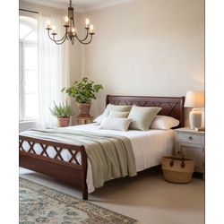 Cama Esmeralda - Madeira Maciça - Móveis de Gramad... - Flavio Comercio de Moveis de Gramado Ltda