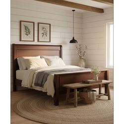 Cama Hortência - Madeira Maciça - Móveis de Gramad... - Flavio Comercio de Moveis de Gramado Ltda