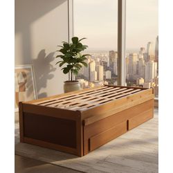 Bicama Com Gavetão Solamar - Madeira Maciça - Móve... - Flavio Comercio de Moveis de Gramado Ltda