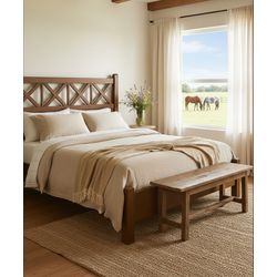 Cama Mirassol - Madeira Maciça - Móveis de Gramado... - Flavio Comercio de Moveis de Gramado Ltda