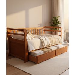 Cama de Solteiro Sem Bicama Garden - Madeira Maciç... - Flavio Comercio de Moveis de Gramado Ltda