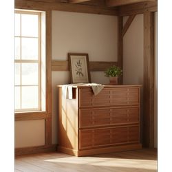 Cômoda Trançado 1,00 x 53 x 90 - Madeira Maciça - ... - Flavio Comercio de Moveis de Gramado Ltda