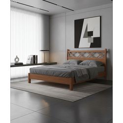 Cama Santista - Madeira Maciça - Móveis de Gramado... - Flavio Comercio de Moveis de Gramado Ltda