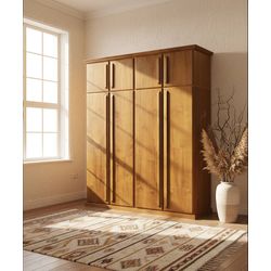 Roupeiro Vitoria 04 Portas - 2,00 x 55 x 2,30 - Ma... - Flavio Comercio de Moveis de Gramado Ltda