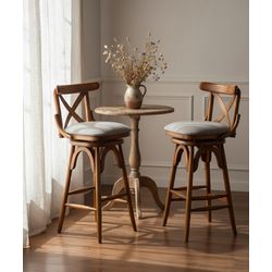 Banqueta Voltaren 1,20 x 35 x 35 - Madeira Maciça ... - Flavio Comercio de Moveis de Gramado Ltda