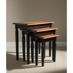 Conjunto de Mesas Laterais Milano - Madeira Maciça... - Flavio Comercio de Moveis de Gramado Ltda