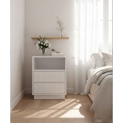 Mesa de Cabeceira Pinhais 72 x 50 x 40 - Madeira M... - Flavio Comercio de Moveis de Gramado Ltda