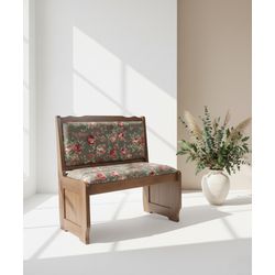 Banco de Canto Alemão 85 x 45 x 85 - Móveis de Gra... - Flavio Comercio de Moveis de Gramado Ltda