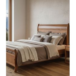 Cama Merlim - Madeira Maciça - Móveis de Gramado -... - Flavio Comercio de Moveis de Gramado Ltda