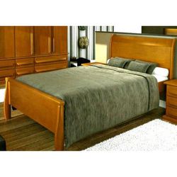 Cama de Casal Dubai - Madeira Maciça - Móveis de G... - Flavio Comercio de Moveis de Gramado Ltda