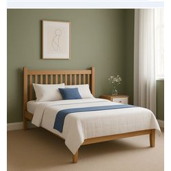 Cama de Casal Salzano - Madeira Maciça - Móveis de... - Flavio Comercio de Moveis de Gramado Ltda