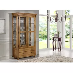 Cristaleira América Com Espelho 02 Portas - 02 Gav... - Flavio Comercio de Moveis de Gramado Ltda