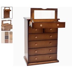 Cômoda Gramado Porta Jóias 1,20 x 50 x 80 - Madeir... - Flavio Comercio de Moveis de Gramado Ltda