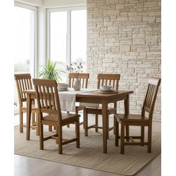 Sala de Jantar Cecília - Madeira Maciça - Móveis d... - Flavio Comercio de Moveis de Gramado Ltda