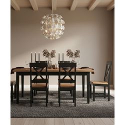 Conjunto de Mesa Horizontina - Madeira Maciça - Mó... - Flavio Comercio de Moveis de Gramado Ltda