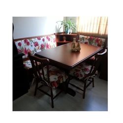 Conjunto Banco De Canto Alemão 1,90 x 1,40 (03 Cad... - Flavio Comercio de Moveis de Gramado Ltda