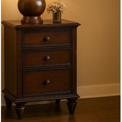 Mesa de Cabeceira Gramado 72 x 50 x 40 - Madeira M... - Flavio Comercio de Moveis de Gramado Ltda