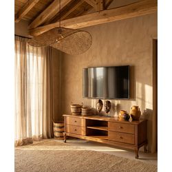 Rack Florença - Madeira Maciça - Móveis de Gramado... - Flavio Comercio de Moveis de Gramado Ltda