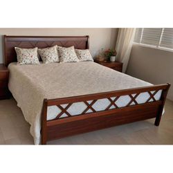 Cama Esmeralda - Madeira Maciça - Móveis de Gramad... - Flavio Comercio de Moveis de Gramado Ltda