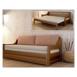 Sofa Cama Tricama - Madeira Maciça - Móveis de Gra... - Flavio Comercio de Moveis de Gramado Ltda