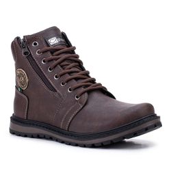 Coturno casual masculino CRshoes Café - CRSHOES ATACADO