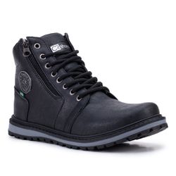 Coturno casual masculino CRshoes preto - CRSHOES ATACADO
