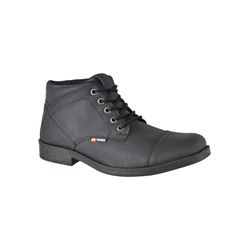 Coturno casual masculino CRshoes preto - CRSHOES ATACADO