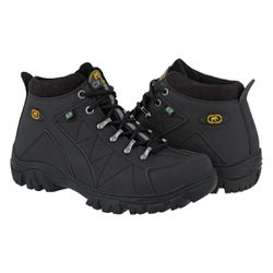 Bota adventure masculina CRshoes preto - CRSHOES ATACADO