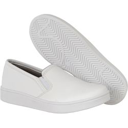 Tênis casual Elástico Feminino Branco Fosco - CRSHOES ATACADO