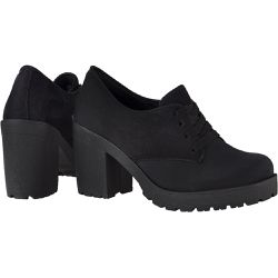 Oxford feminino tratorado CRshoes camurca preto - CRSHOES ATACADO