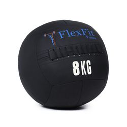 Wall Ball 8kg Medicine Ball 100% Couro Crossfit Funcional - FlexFit Franca