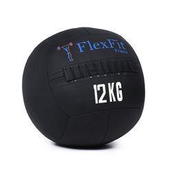 Wall Ball 12kg Medicine Ball 100% Couro Crossfit Funcional - FlexFit Franca
