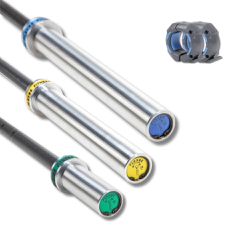 Kit 3 Barras Olímpica Crossfit Lpo Oficial + Presilhas Flexbe Fitness - Flexbe Fitness