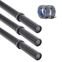 Kit com 3 Fat Bar 1,50m + Presilhas Flexbe Fitness - Flexbe Fitness