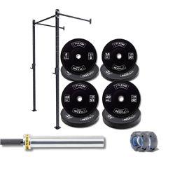 Kit Treino Completo com Rack de 1 Modulo , Barra de 15kg e Anilhas Flexbe Fitness - Flexbe Fitness