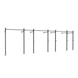 Rack 6 Módulos Preto 2,4M Flexfit Franca - FlexFit Franca