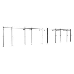 Rack 9 Módulos Preto 2,4M Flexfit Franca - FlexFit Franca