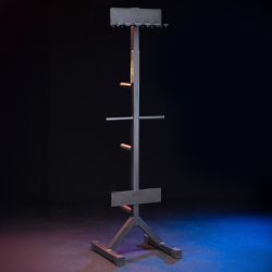 Suporte para 5 Barras Olimpicas e Anilhas Vertical Cavalete Flexbe Fitness - Flexbe Fitness