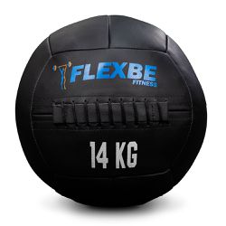 Wall Ball 14kg Medicine Ball 100% Couro Crossfit Funcional Flexbe Fitness - Flexbe Fitness