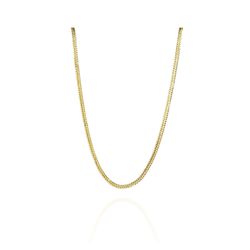 Choker Com Corrente Trabalhada Banhado em Ouro 18k... - Floratta Joias