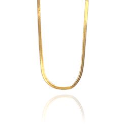 Pulseira Fita Folheado em Ouro 18k - PL0045 - Floratta Joias