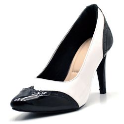 Sapato Feminino Scarpin 1727 Napa Verniz Branca co... - Flor da Pele Calçados Femininos
