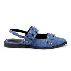 Sapatilha Slingback Rasteira Feminina Bico Fino 18... - Flor da Pele Calçados Femininos