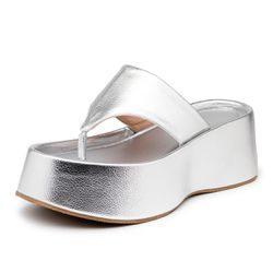 Sandália Tamanco Flat Plataforma Salto Alto 5100 F... - Flor da Pele Calçados Femininos