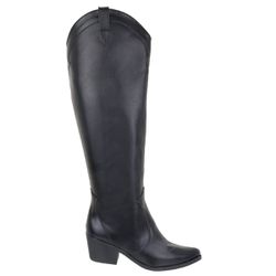 Bota Feminina Country Texana Cano Longo Floter Pre... - Flor da Pele Calçados Femininos