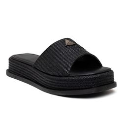 Tamanco Feminino Flatform Plataforma 23413 Rafia P... - Flor da Pele Calçados Femininos